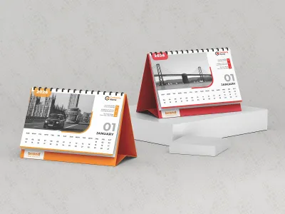 Calendário c/ base Wire-o 12 Páginas