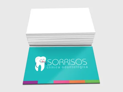 Cartão de Visita Couchê 300g Frente