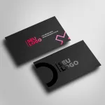 Galeria Cartão de Visita Verniz Localizado Frente e Verso