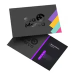 Galeria Cartão de Visita Verniz Localizado Frente e Verso